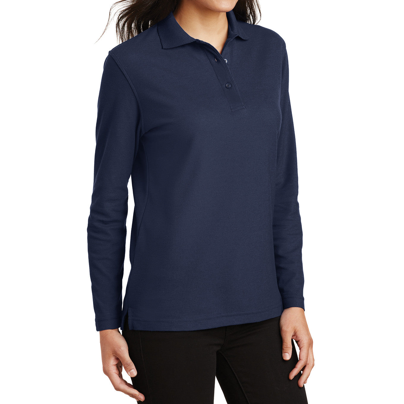 Women's Silk Touch Long Sleeve Polo