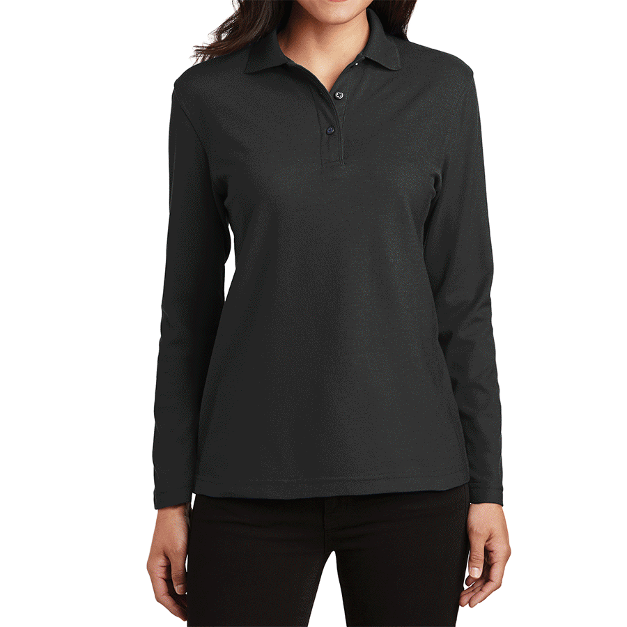 Women's Silk Touch Long Sleeve Polo
