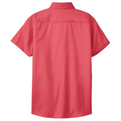 Mafoose Women's Comfortable Short Sleeve Easy Care Shirt Hibiscus-Back