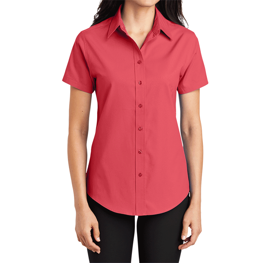 Women's Comfortable Short Sleeve Easy Care Shirt