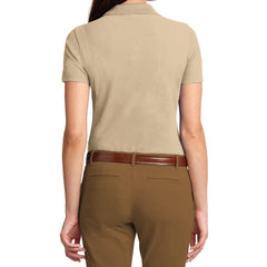 Mafoose Women's Stain Resistant Polo Shirt Stone-Back