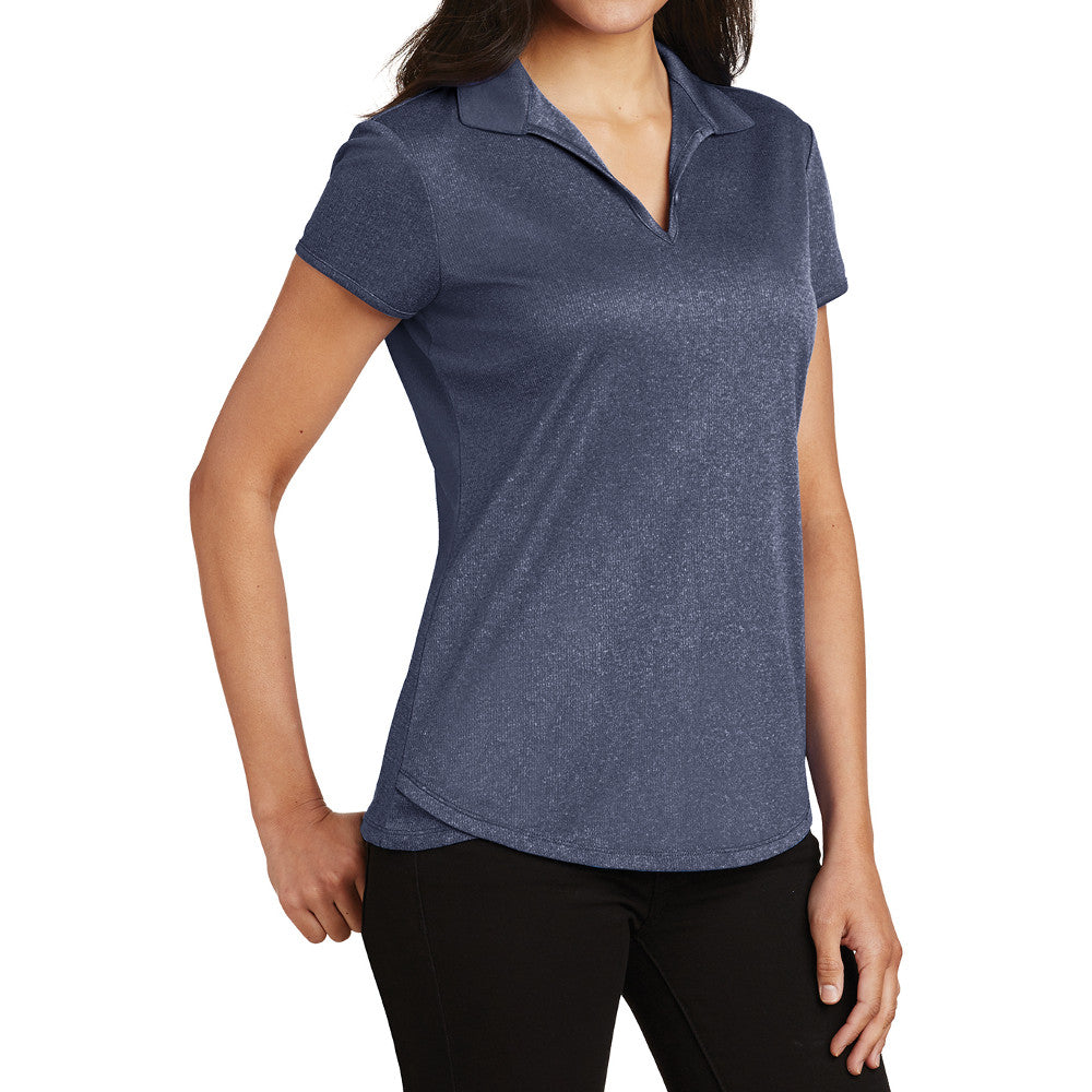 Ladies Trace Heather Polo T-Shirt