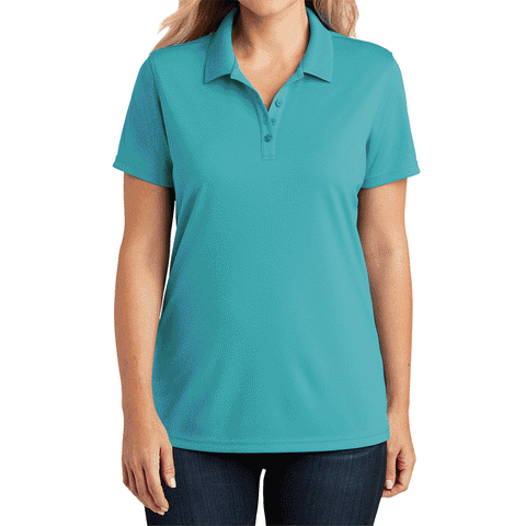 Women's Moisture-Wicking Dry Zone Short Sleeve UV Micro-Mesh Polo Shirt