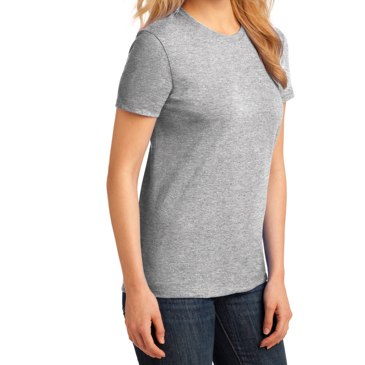 Ladies Core Cotton Tee - Ash