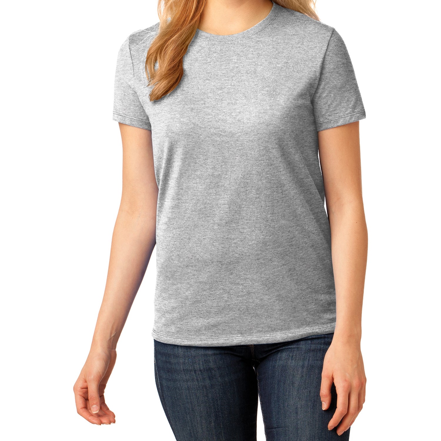 Ladies Core Cotton Tee - Ash