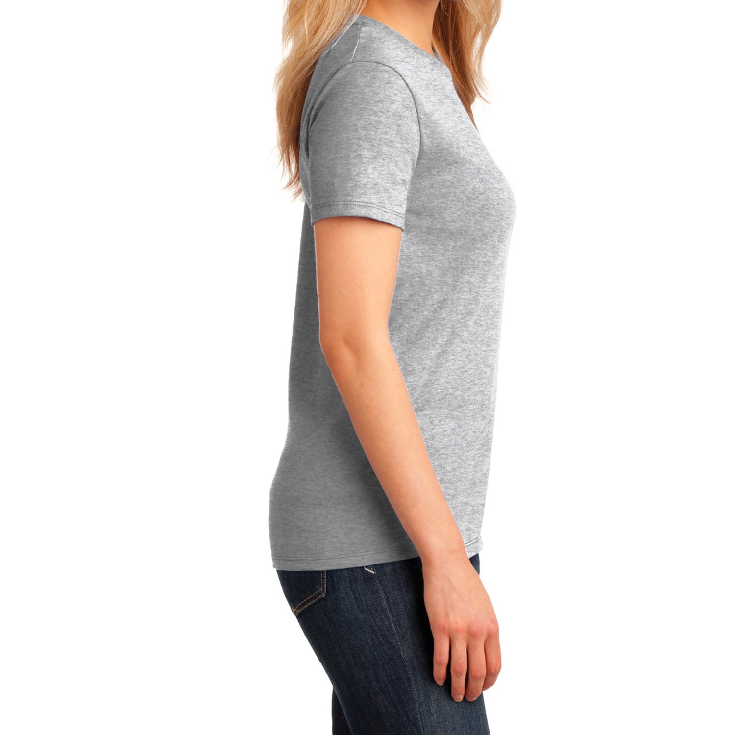 Ladies Core Cotton Tee - Ash