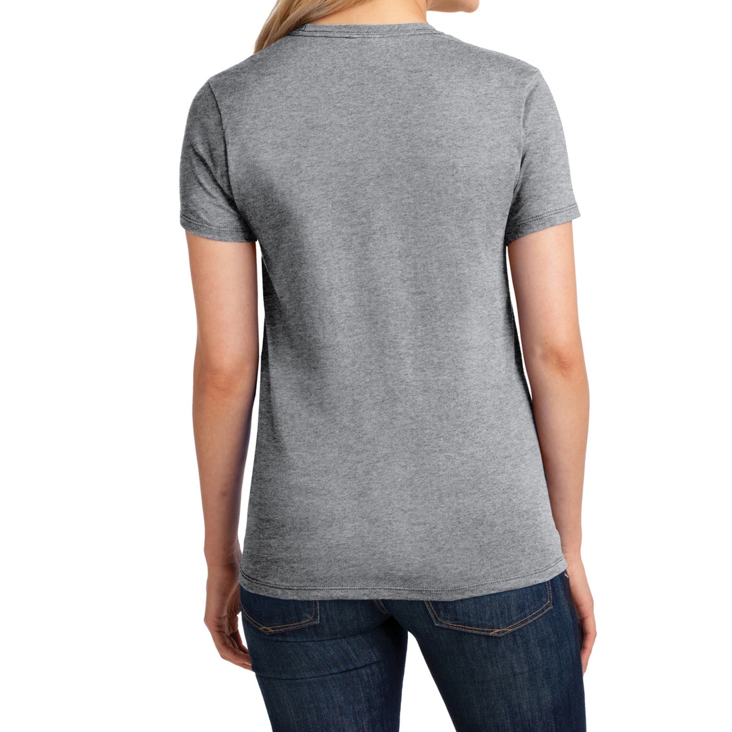 Ladies Core Cotton Tee - Athletic Heather
