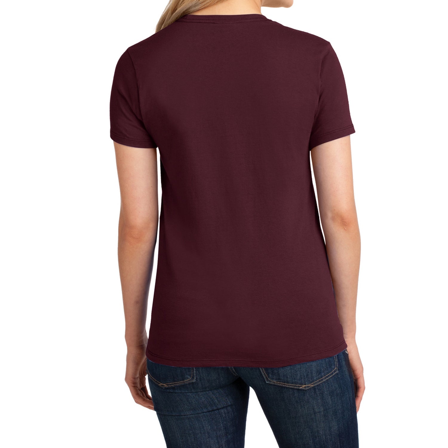 Ladies Core Cotton Tee - Athletic Maroon