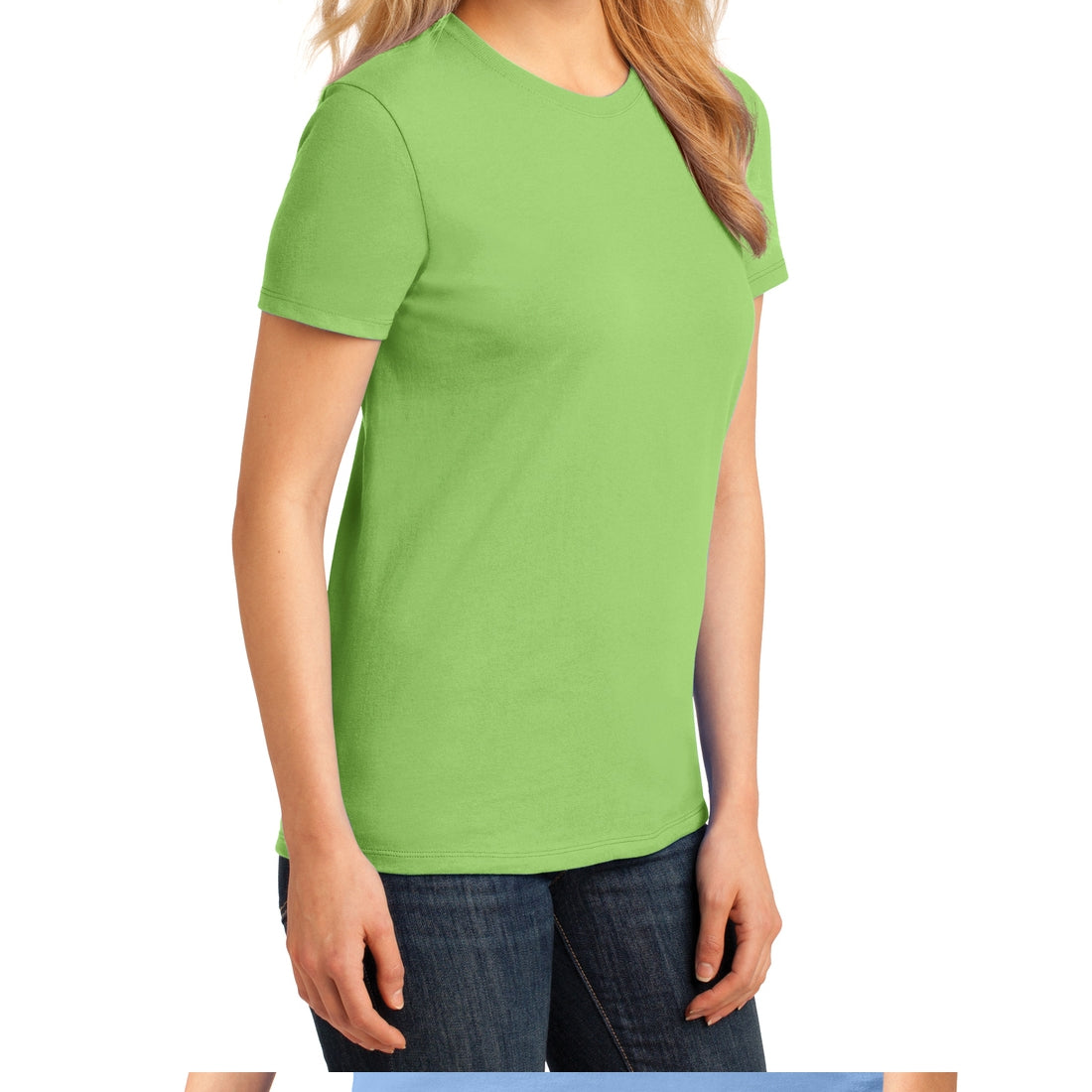 Ladies Core Cotton Tee - Lime