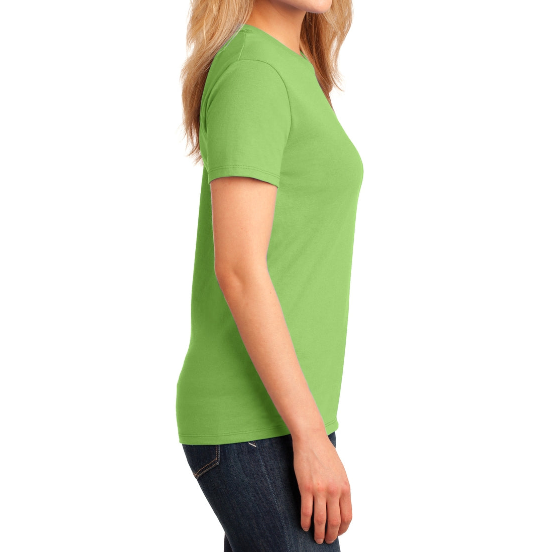 Ladies Core Cotton Tee - Lime