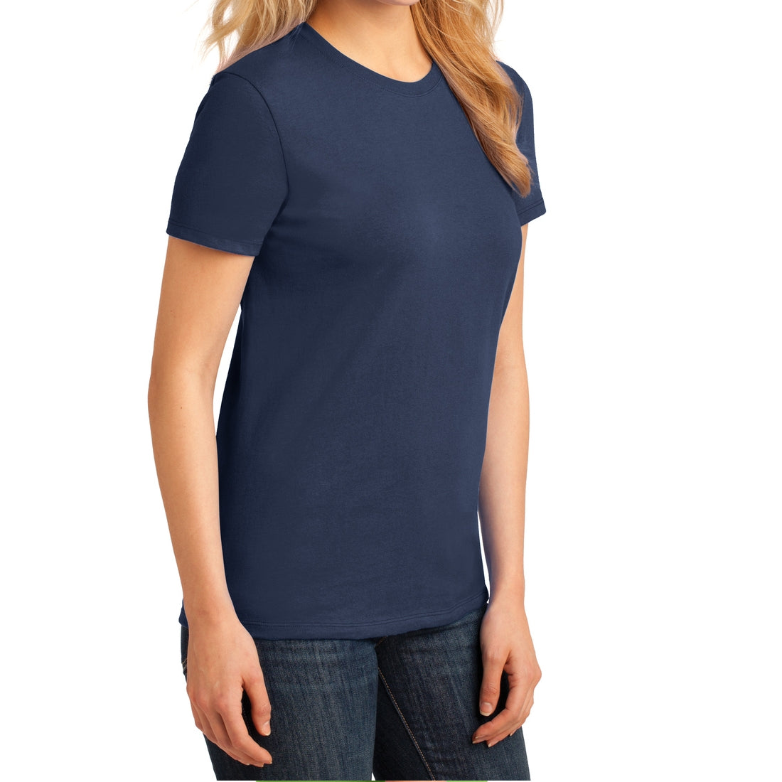 Ladies Core Cotton Tee - Navy