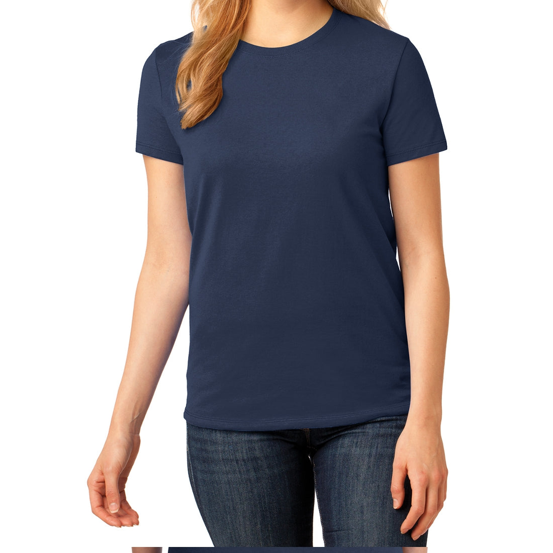 Ladies Core Cotton Tee - Navy