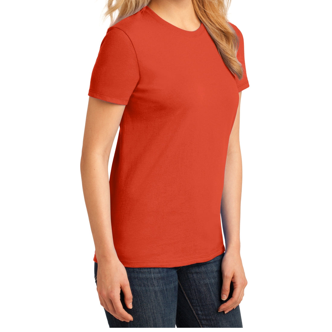 Ladies Core Cotton Tee - Orange