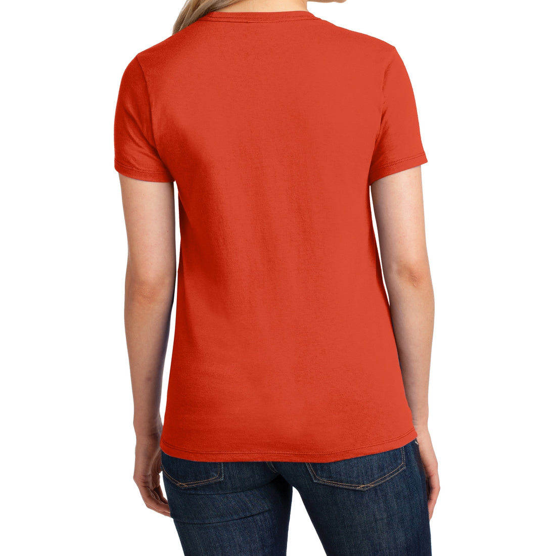 Ladies Core Cotton Tee - Orange