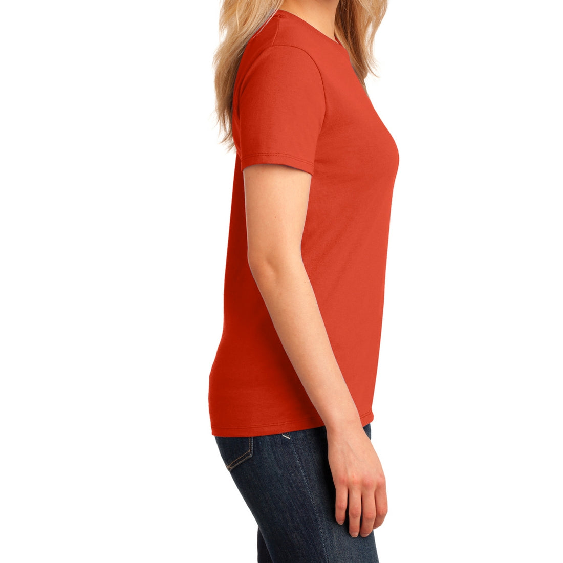 Ladies Core Cotton Tee - Orange