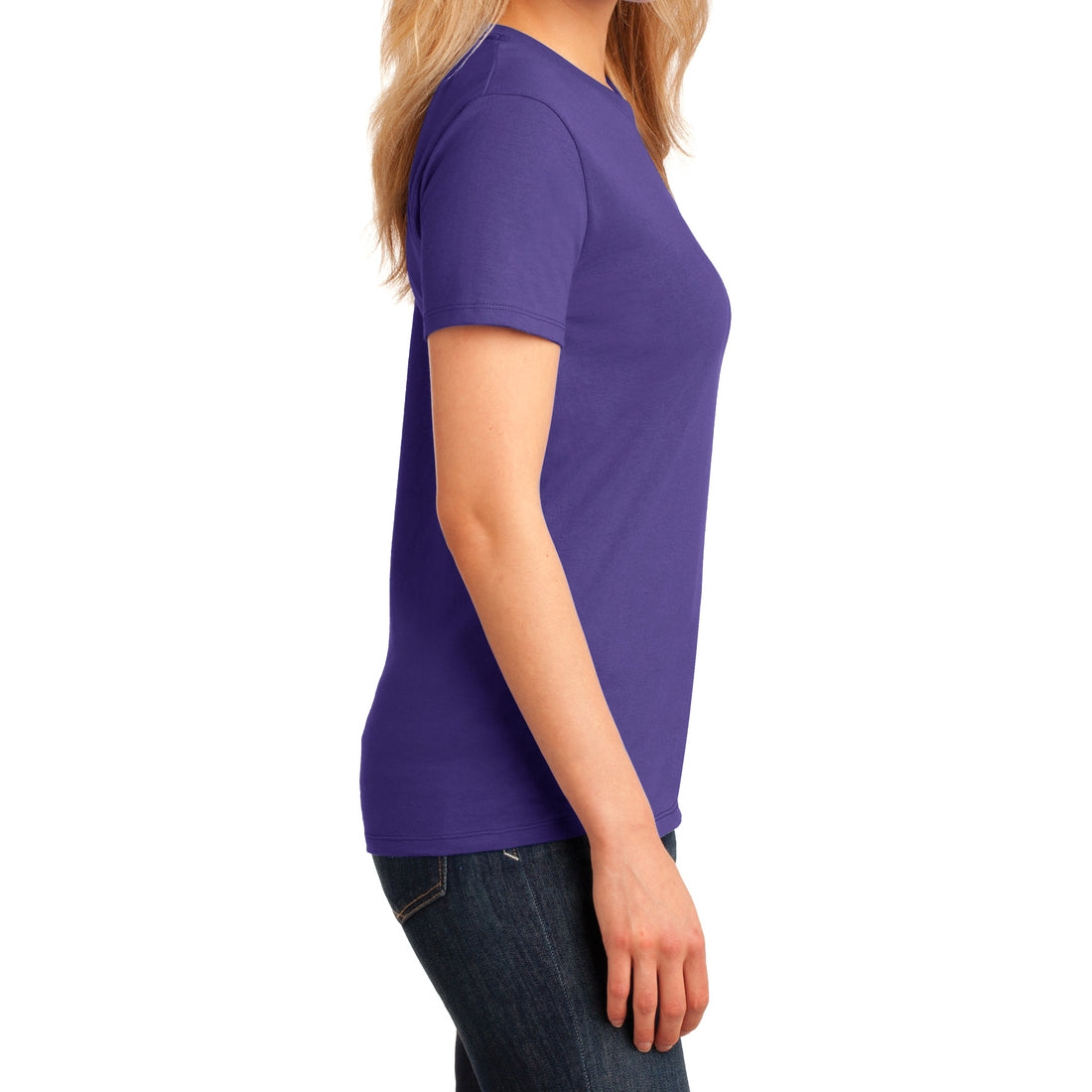 Ladies Core Cotton Tee - Purple