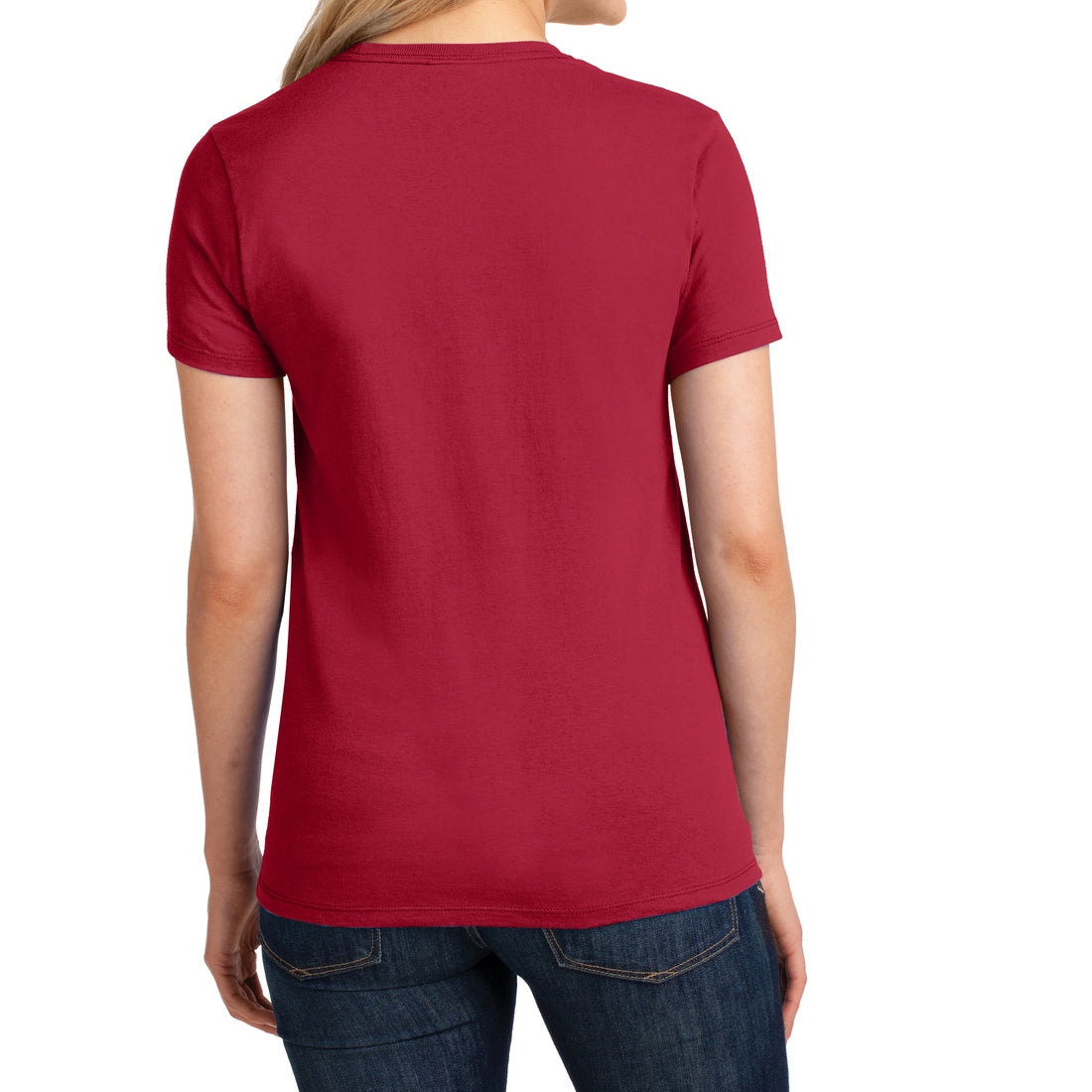 Ladies Core Cotton Tee - Red