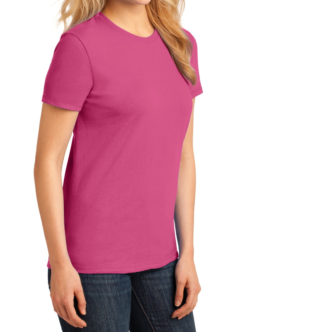Ladies Core Cotton Tee - Sangria