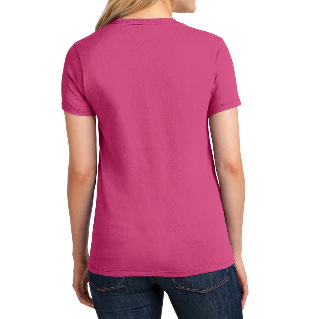 Ladies Core Cotton Tee - Sangria