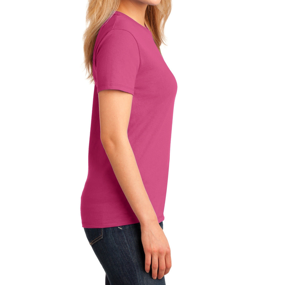Ladies Core Cotton Tee - Sangria
