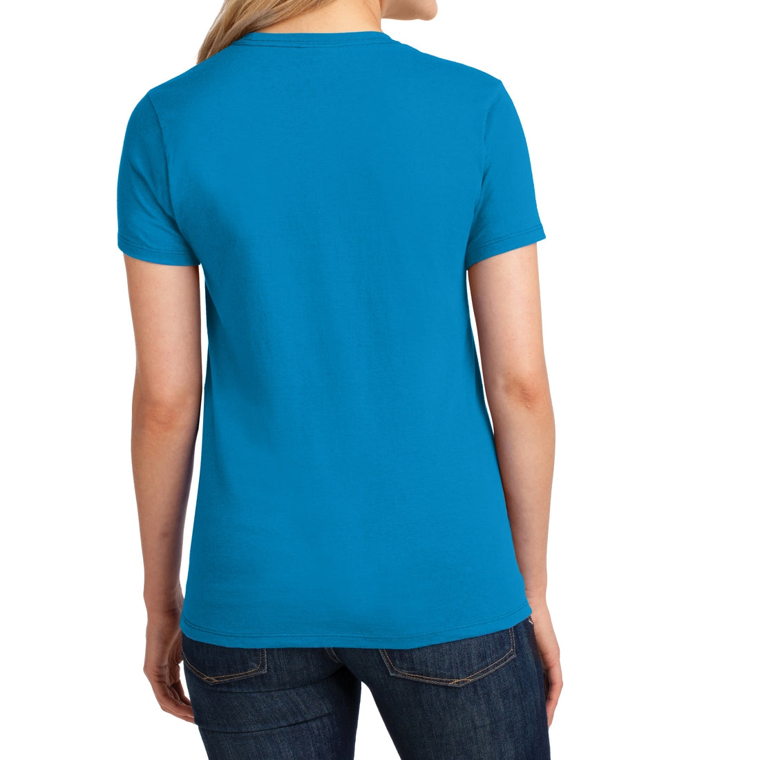 Ladies Core Cotton Tee - Sapphire