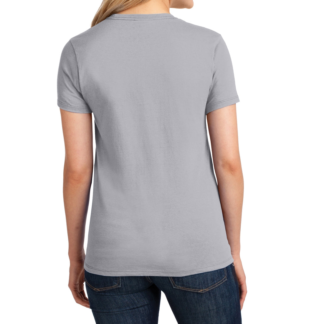 Ladies Core Cotton Tee - Silver