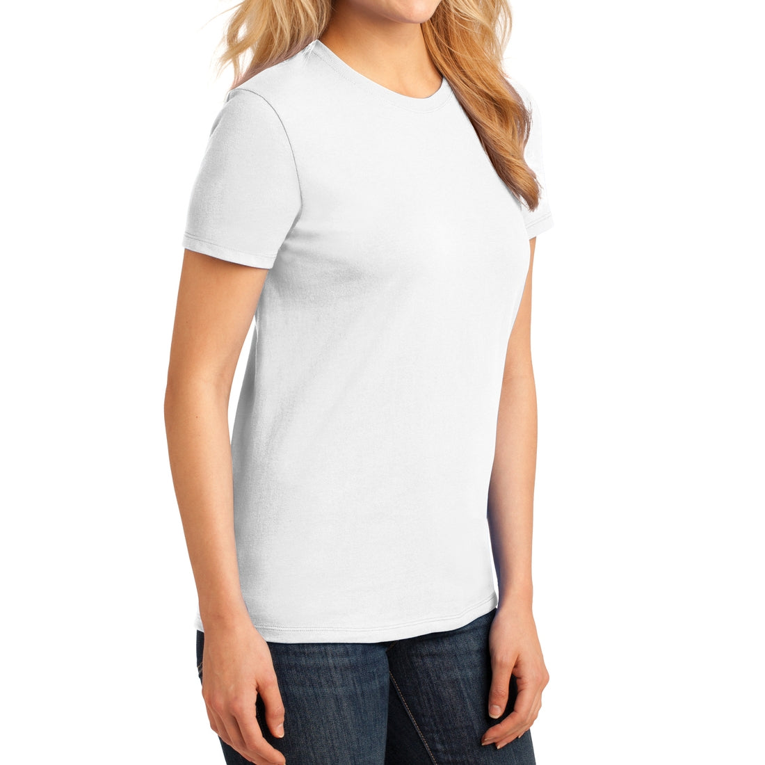 Ladies Core Cotton Tee - White