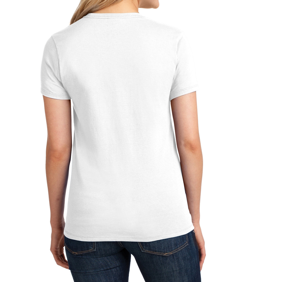 Ladies Core Cotton Tee - White