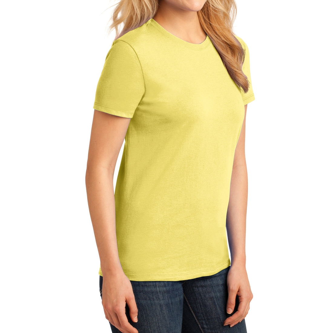 Ladies Core Cotton Tee - Yellow