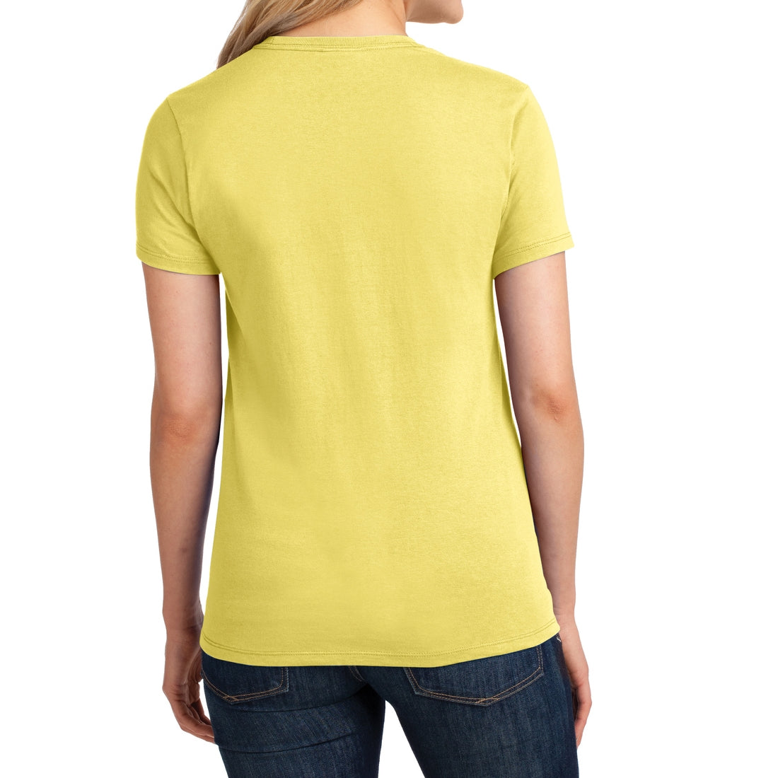 Ladies Core Cotton Tee - Yellow