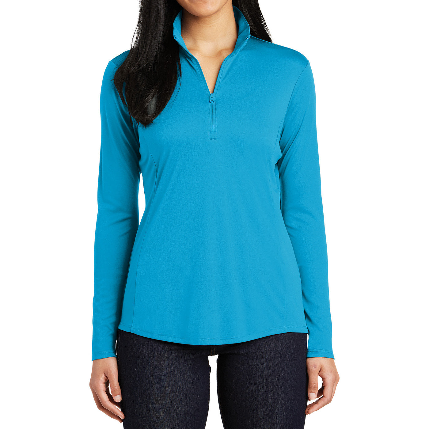 Womens PosiCharge Competitor 1/4-Zip Pullover Atomic Blue