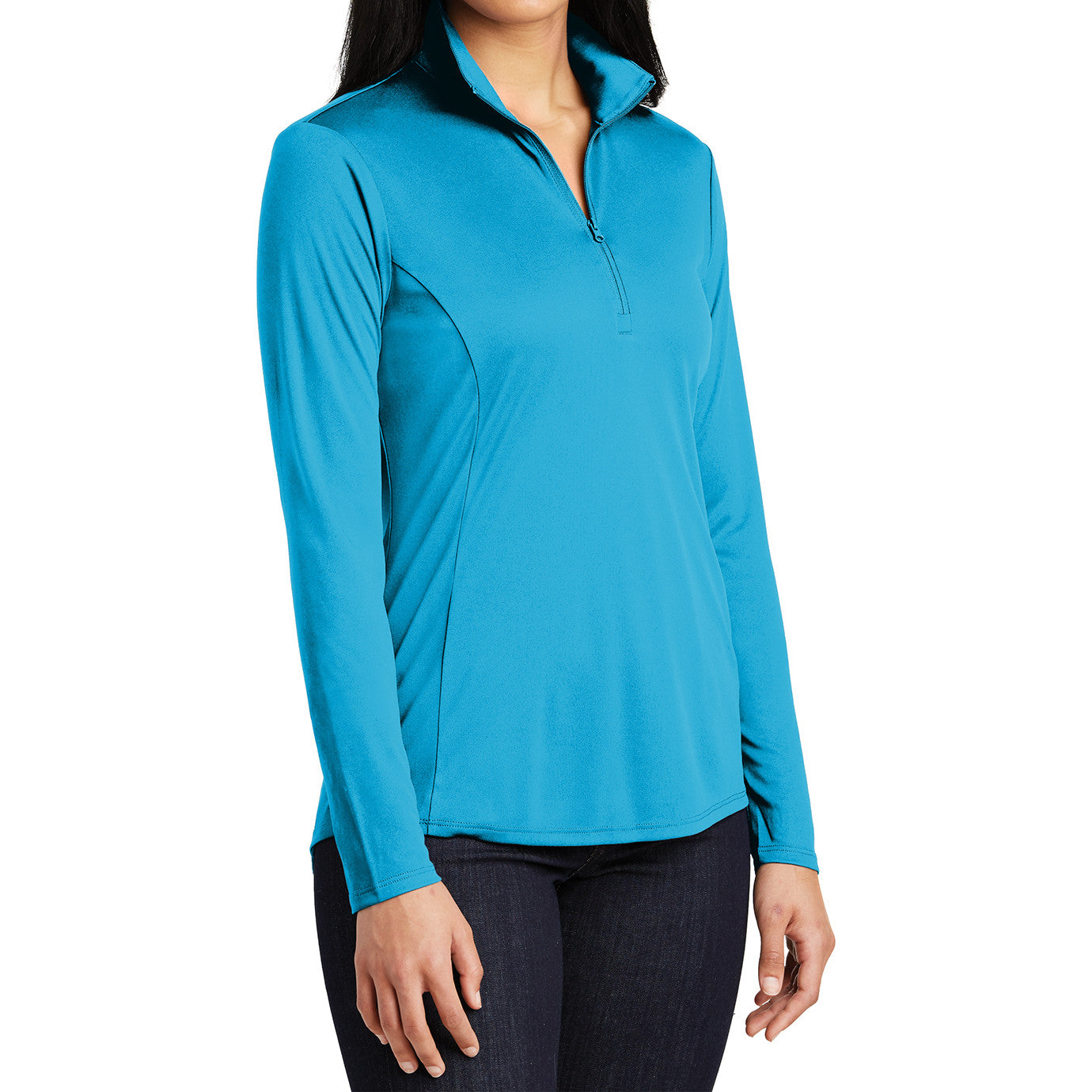 Womens PosiCharge Competitor 1/4-Zip Pullover Atomic Blue