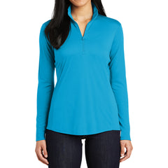 Womens PosiCharge Competitor 1/4-Zip Pullover Atomic Blue