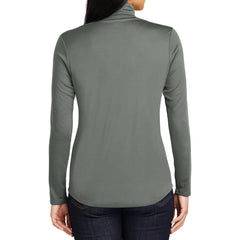 Womens PosiCharge Competitor 1/4-Zip Pullover Grey Concrete