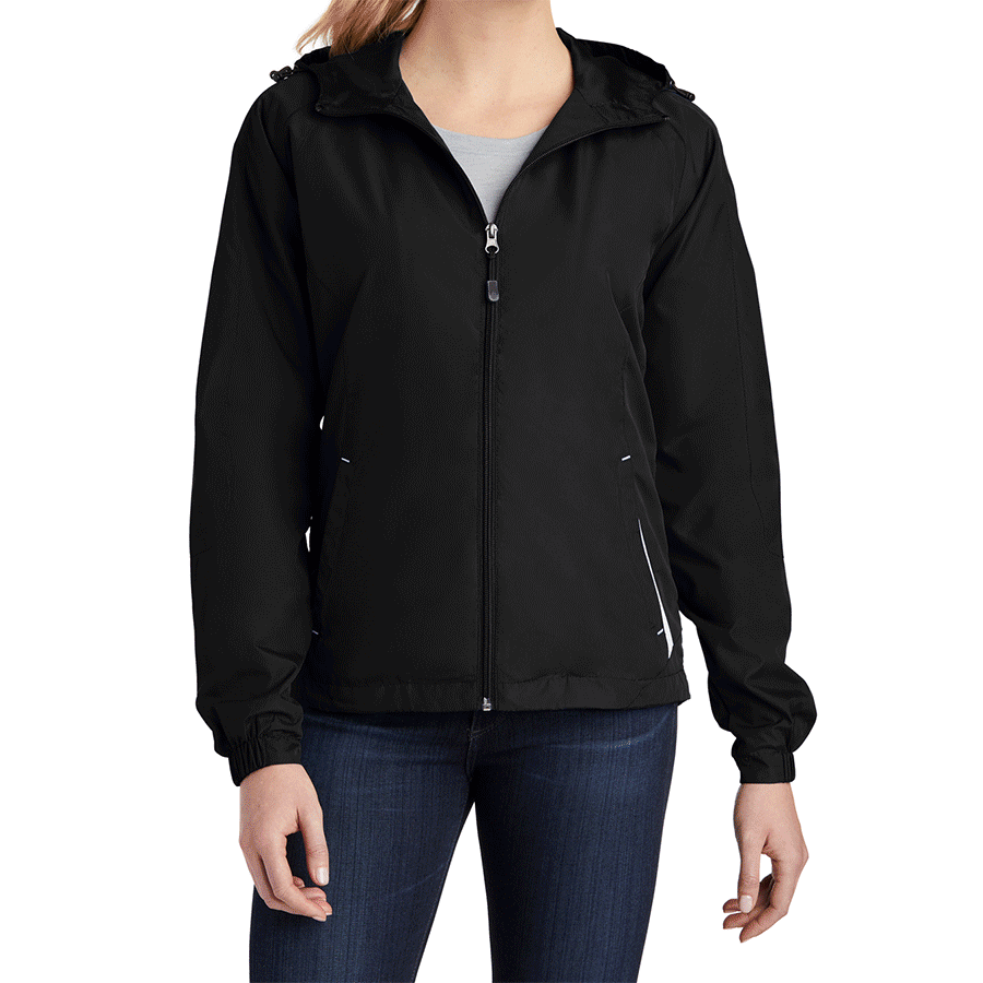 Women's Colorblock Hooded Raglan Jacket