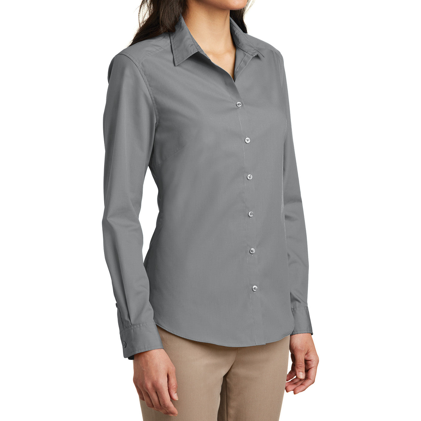 Women’s Long Sleeve Carefree Poplin Shirt