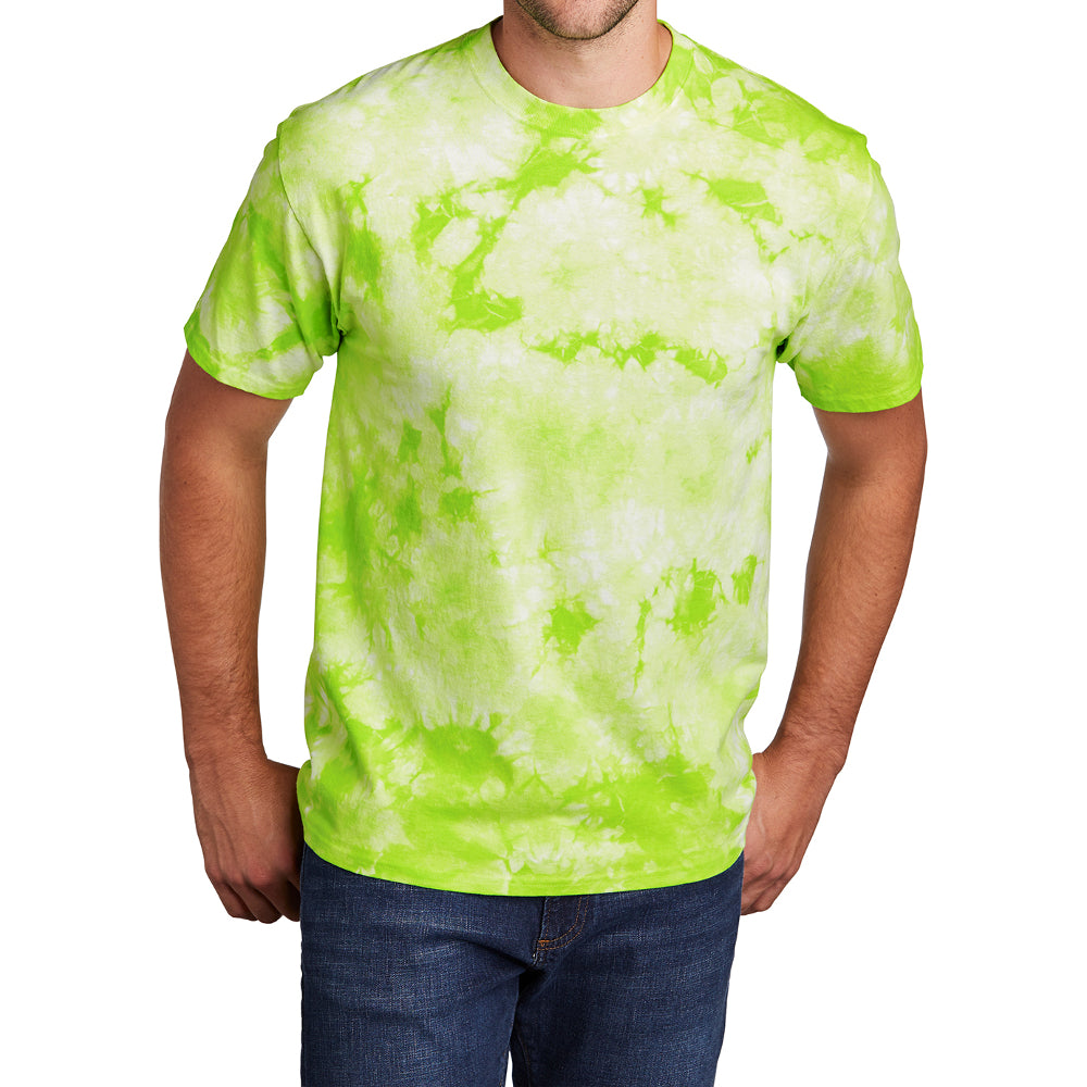 Men's Crystal Tie-Dye Tee Lemon Lime