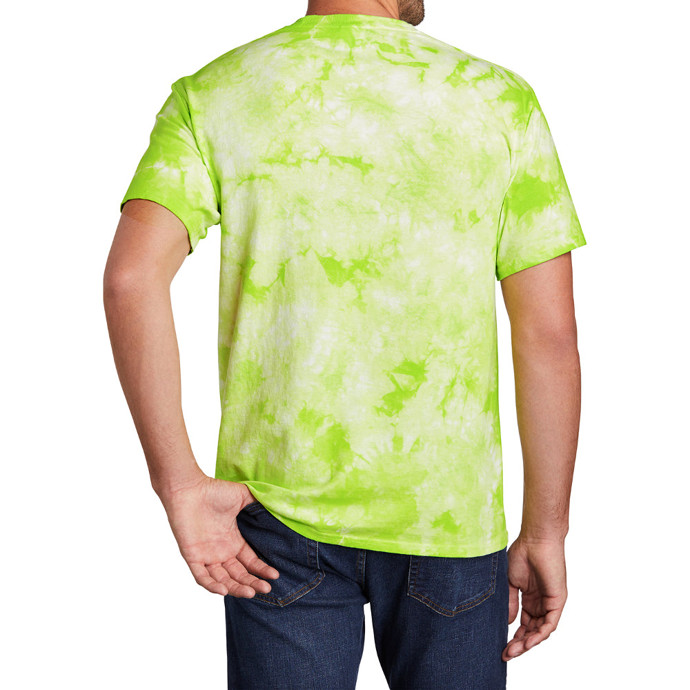 Men's Crystal Tie-Dye Tee Lemon Lime
