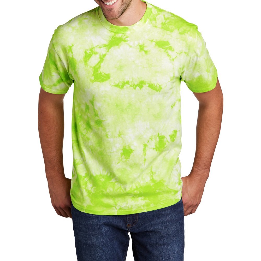 Men's Crystal Tie-Dye Tee Lemon Lime