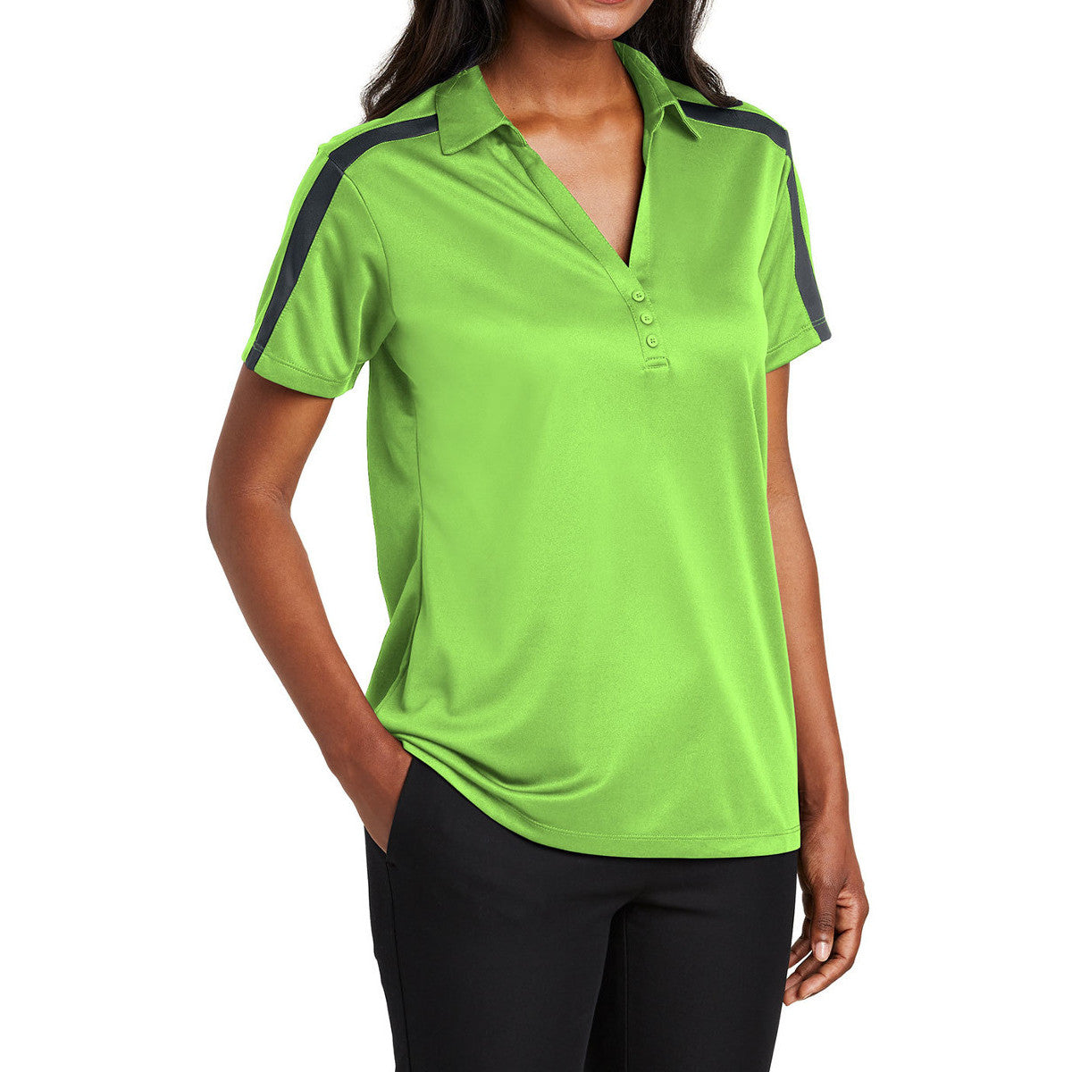 Women's Silk Touch Performance Colorblock Stripe Polo