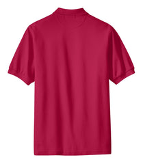 Mafoose Men's 100% Pima Cotton Polo Shirt Red-Back