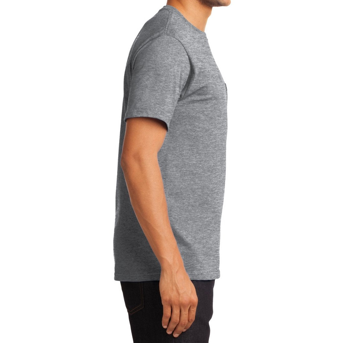 Men's Essential T Shirt with Pocket Athletic Heather