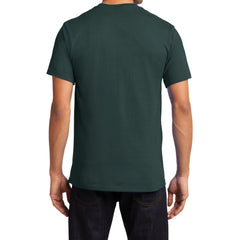 Men's Essential T Shirt with Pocket Dark Green