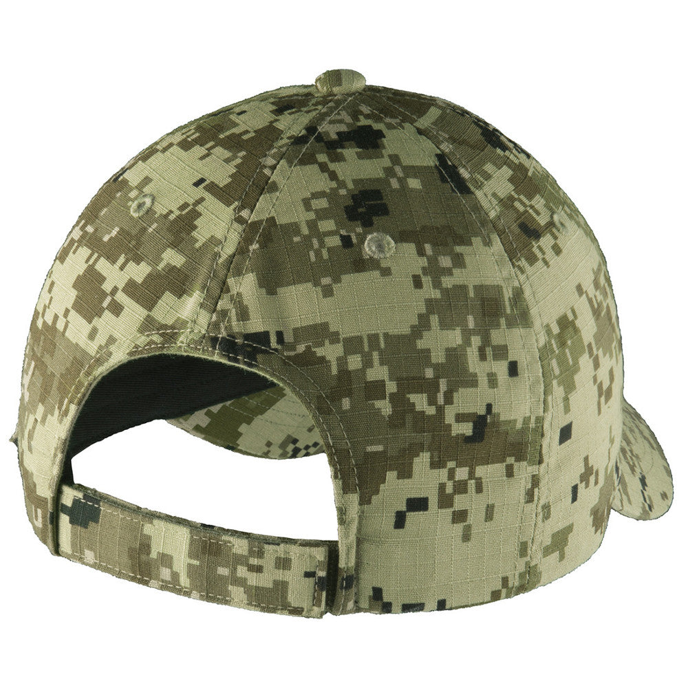 Mafoose Digital Ripstop Camouflage Cap Green Camo