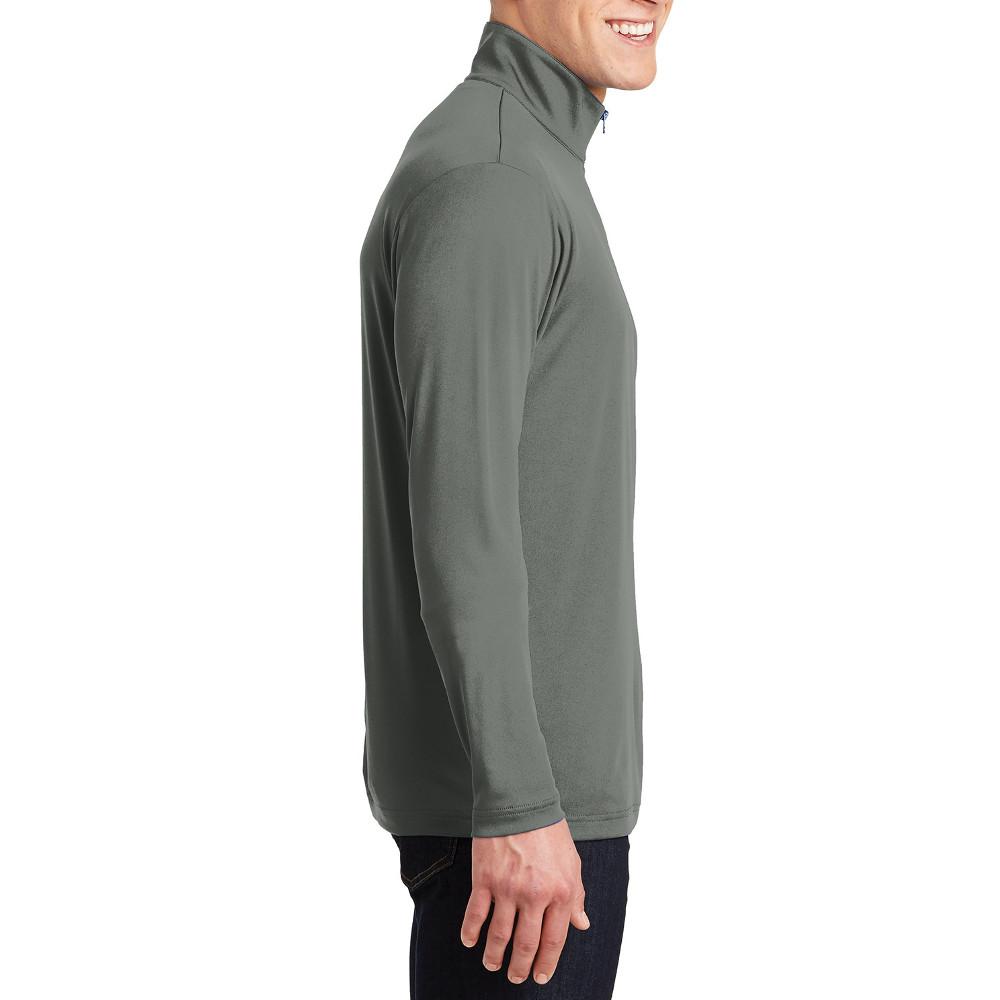 PosiCharge Competitor Cadet Collar 1/4-Zip Pullover Grey Concrete