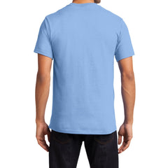 Men's Essential T Shirt with Pocket Light Blue