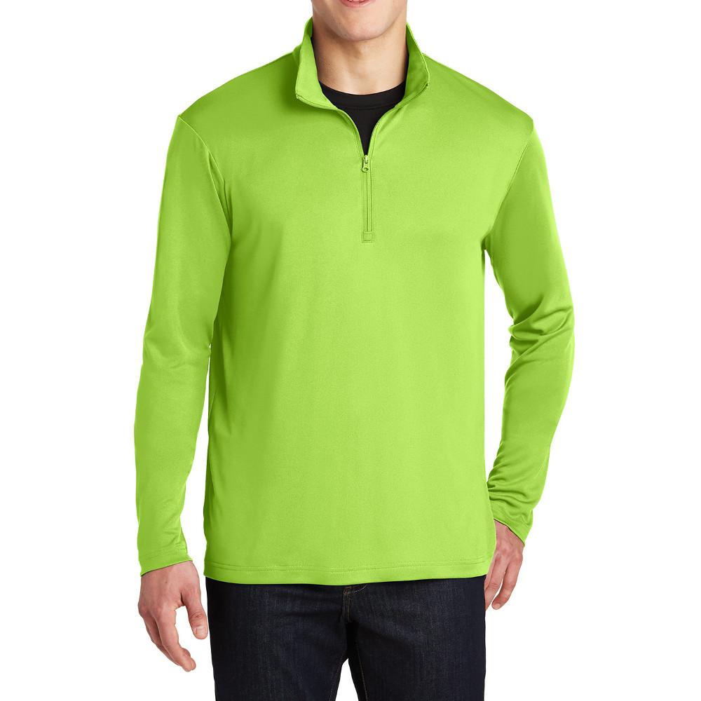 PosiCharge Competitor Cadet Collar 1/4-Zip Pullover Lime Shock