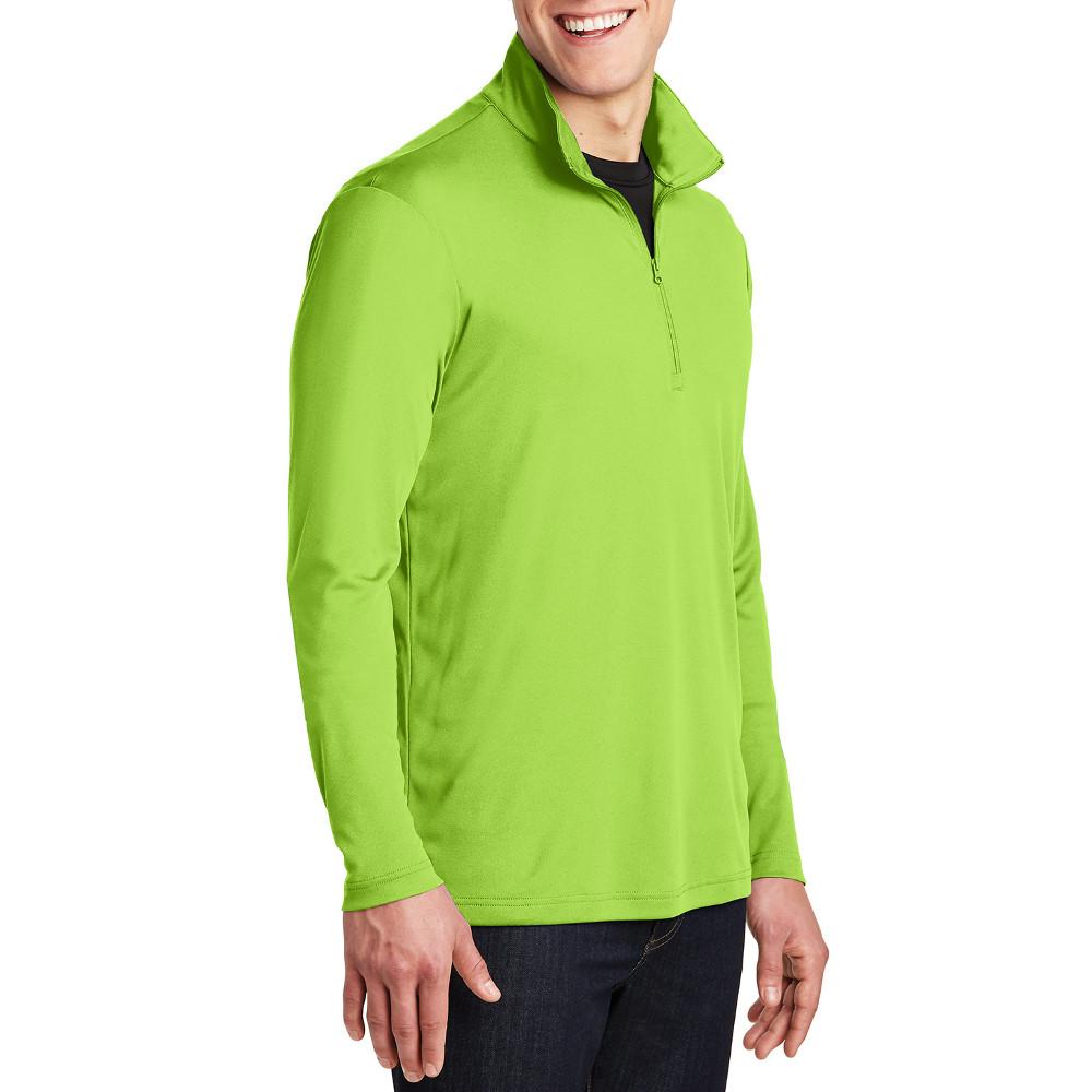 PosiCharge Competitor Cadet Collar 1/4-Zip Pullover Lime Shock