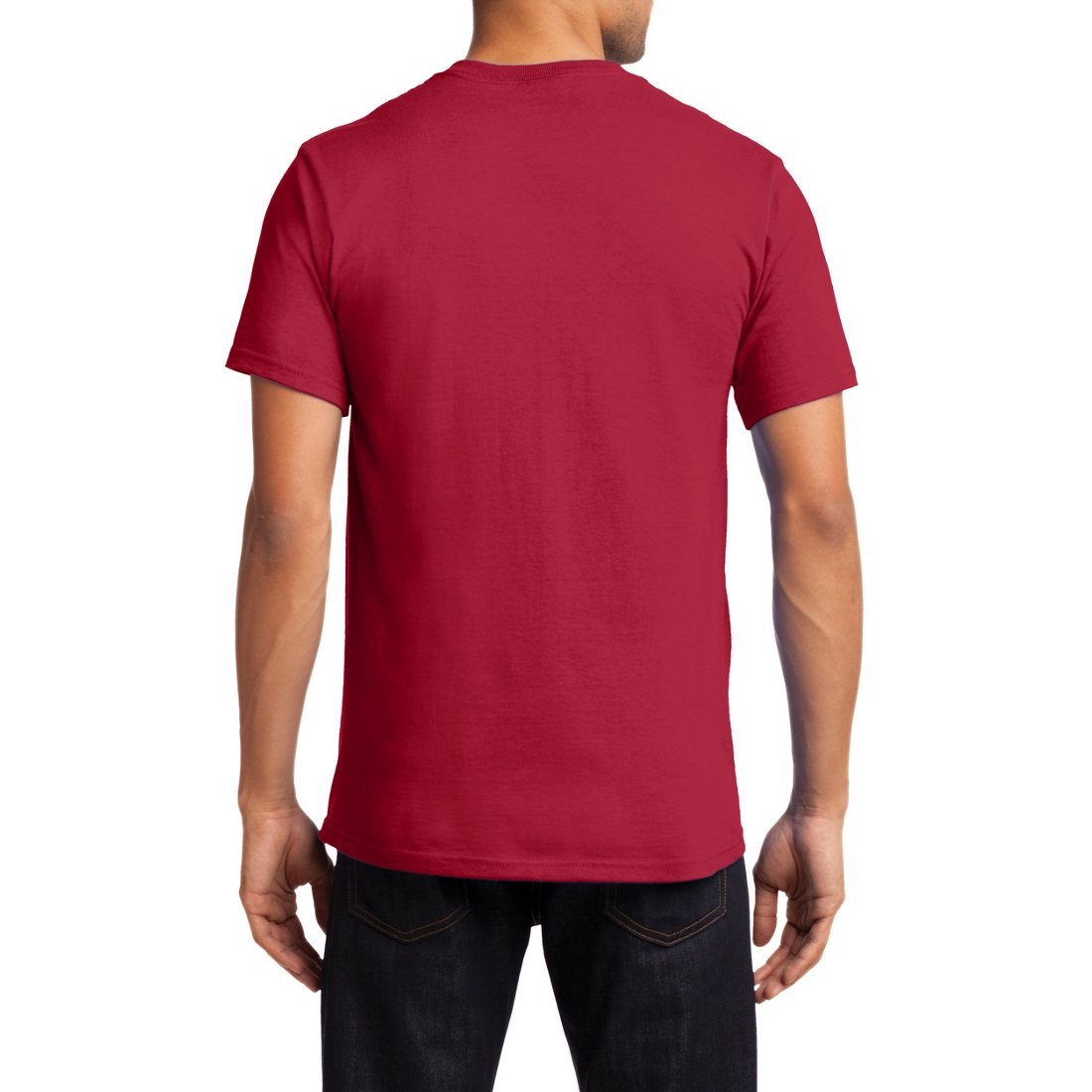 Men's Essential T Shirt with Pocket Red