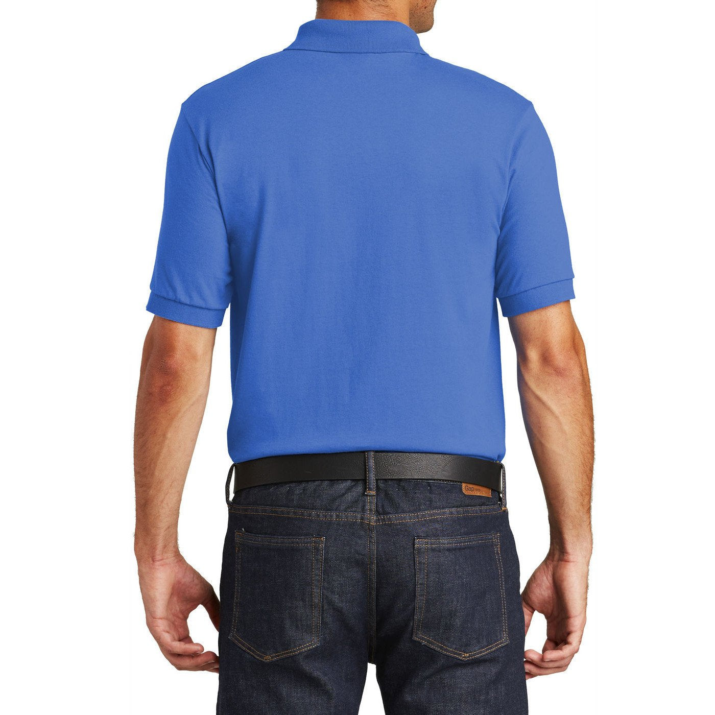 Mafoose Men's Core Blend Jersey Knit Pocket Polo Shirt Royal